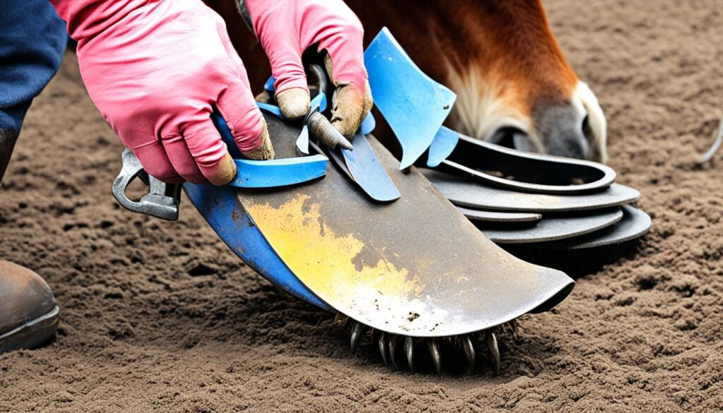 Hoof reconstruction for laminitic horses